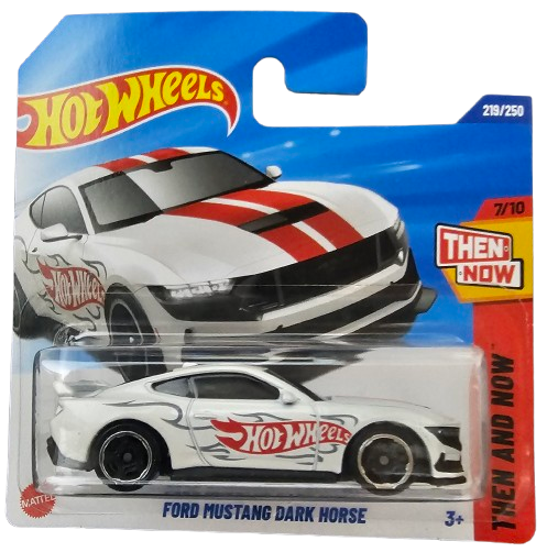 Hot Wheels Ford Mustang Dark Horse Blanco