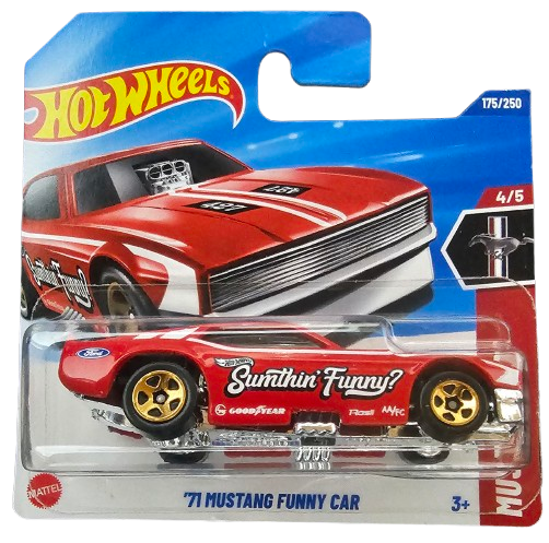 Hot Wheels Ford Mustang Funny Car 1971 Rojo