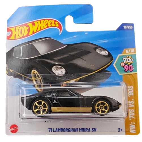 Hot Wheels Lamborghini Miura 1971 Negro