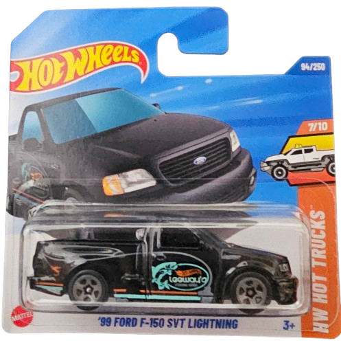 Hot Wheels Ford F150 SVT Lightning Negra
