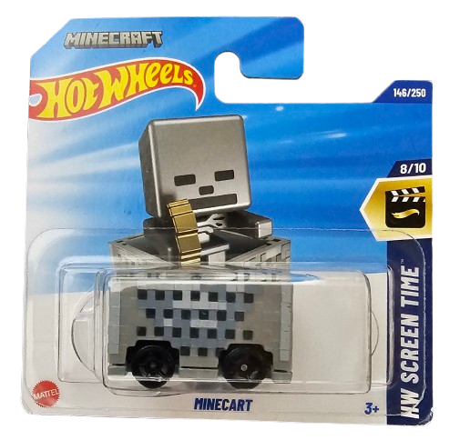 Hot Wheels Minecart Gris