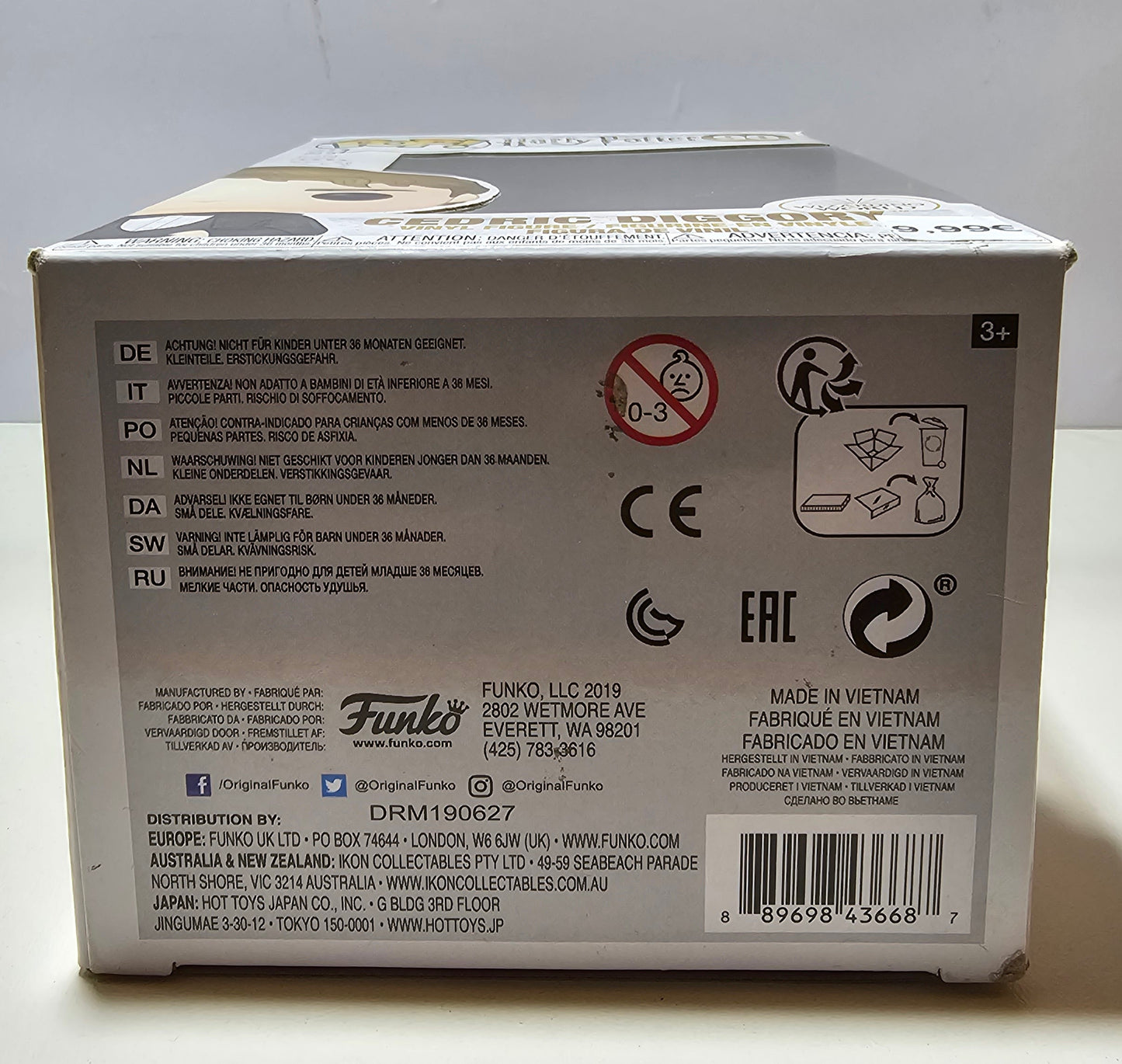 Funko Pop Harry Potter Cedric Diggory 90