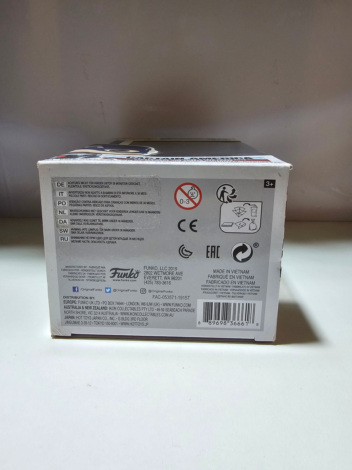 Funko Pop Marvel Captain America 450 (La Caja puede tener algún defecto Outlet)