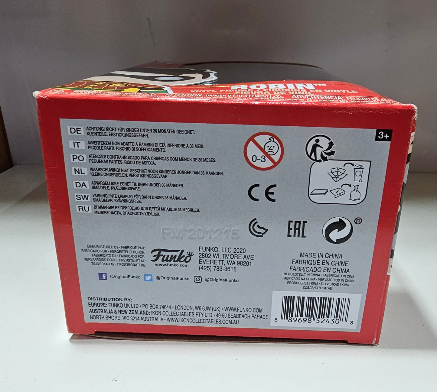 Funko Pop DC Comics Robin 377 (La Caja puede no estar perfecta ver fotos)