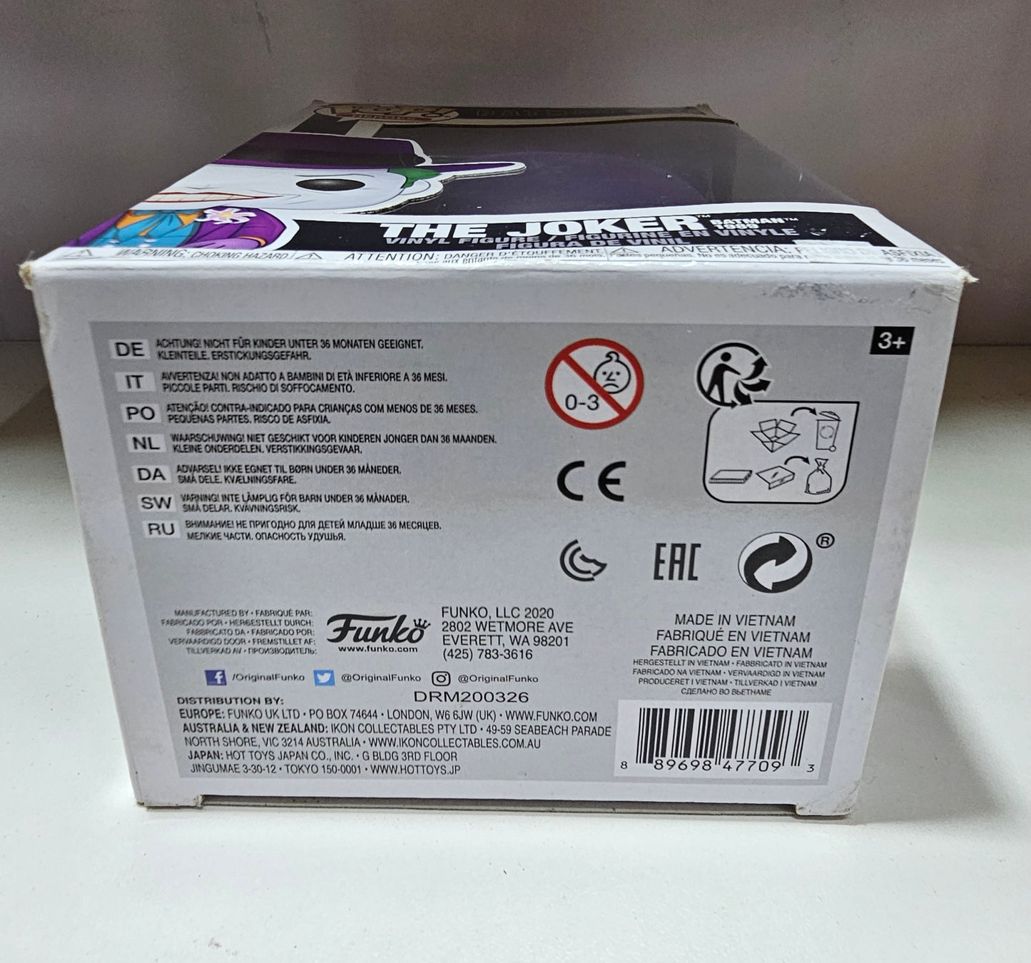 Funko Pop DC Comics Batman The Joker 337 (La Caja puede no estar perfecta ver fotos)