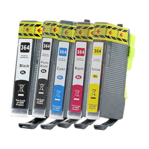 Pack 4 cartuchos de Tinta 364XL Para HP