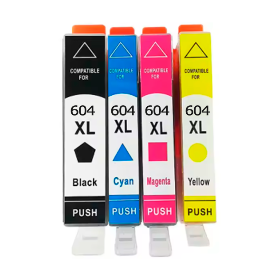 Pack 4 Cartuchos de Tinta 604XL para Epson