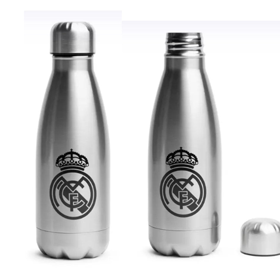 Botella, Cantimplora del Real Madrid en Acero Inox 550ml 55cl Licencia Oficial