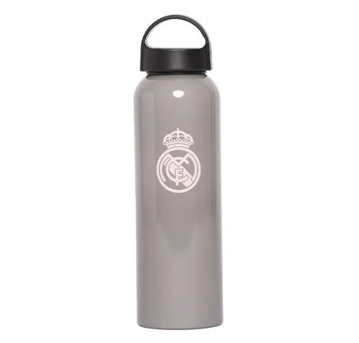 Botella, Cantimplora Gris del Real Madrid en Aluminio 600ml 60cl Licencia Oficial
