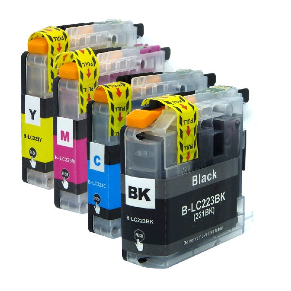 Pack 4 Cartuchos de Tinta LC221XL / LC223XL para Brother