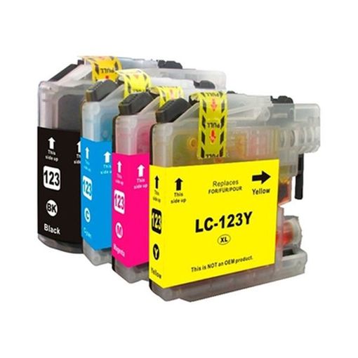 Pack 4 Cartuchos de Tinta LC121XL / LC123XL para Brother