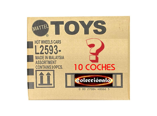 Caja Sorpresa con 10 Coches Hot Wheels