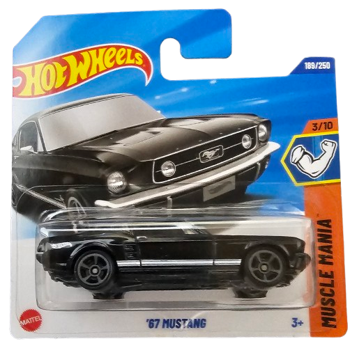 Hot Wheels Ford Mustang 67 Negro
