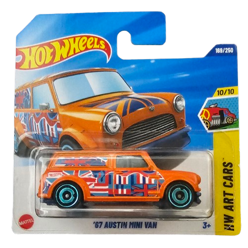 Hot Wheels Austin Mini Van Naranja