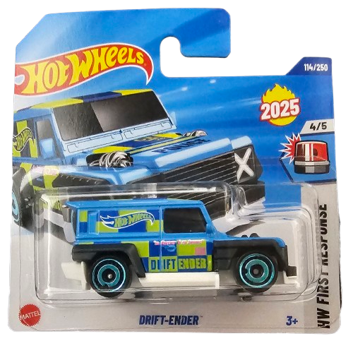 Hot Wheels Drift Ender Land Rover Defender 90 Azul