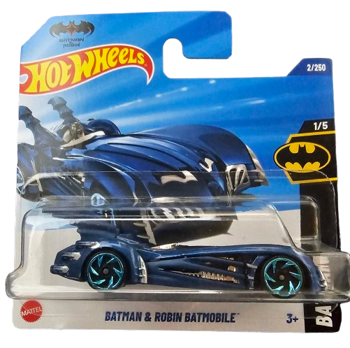 Hot Wheels Batmobile Batman & Robin Azul