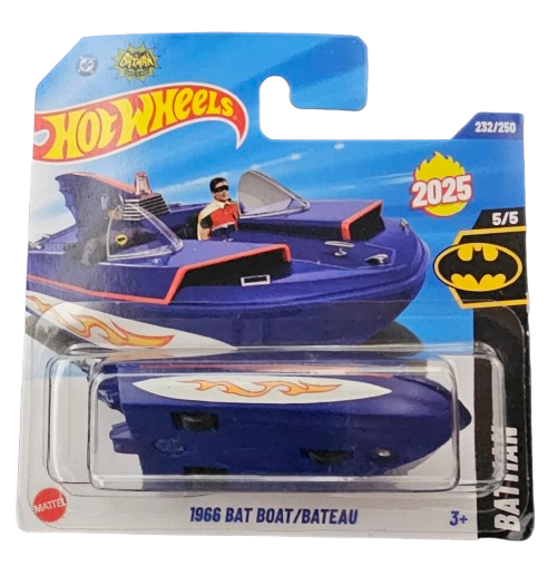 Hot Wheels Batboat Batman 1966 Azul