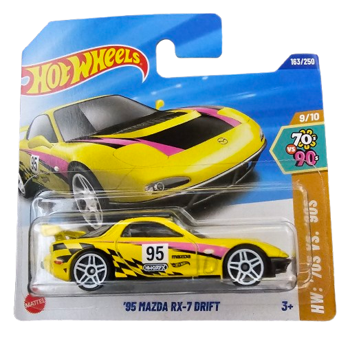 Hot Wheels Mazda RX-7 Drift 95 Amarillo