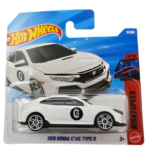 Hot Wheels Honda Civic Type R 2018 Blanco