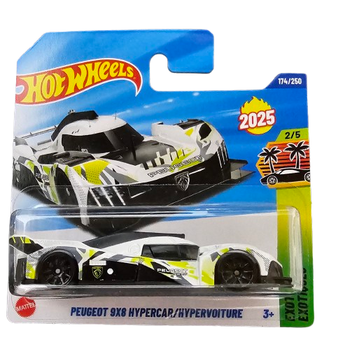 Hot Wheels Peugeot 9X8 Hipercar Blanco