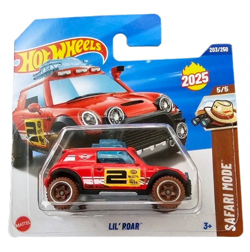Hot Wheels Lil Roar Mini Cooper Rojo