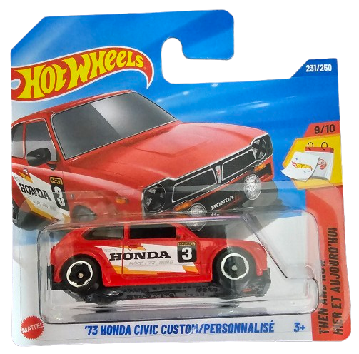 Hot Wheels Honda Civic Custom 1973 Rojo