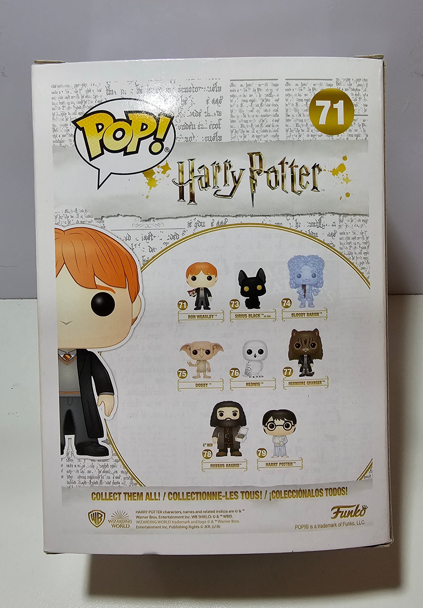 Funko Pop Harry Potter Ron Weasley 71