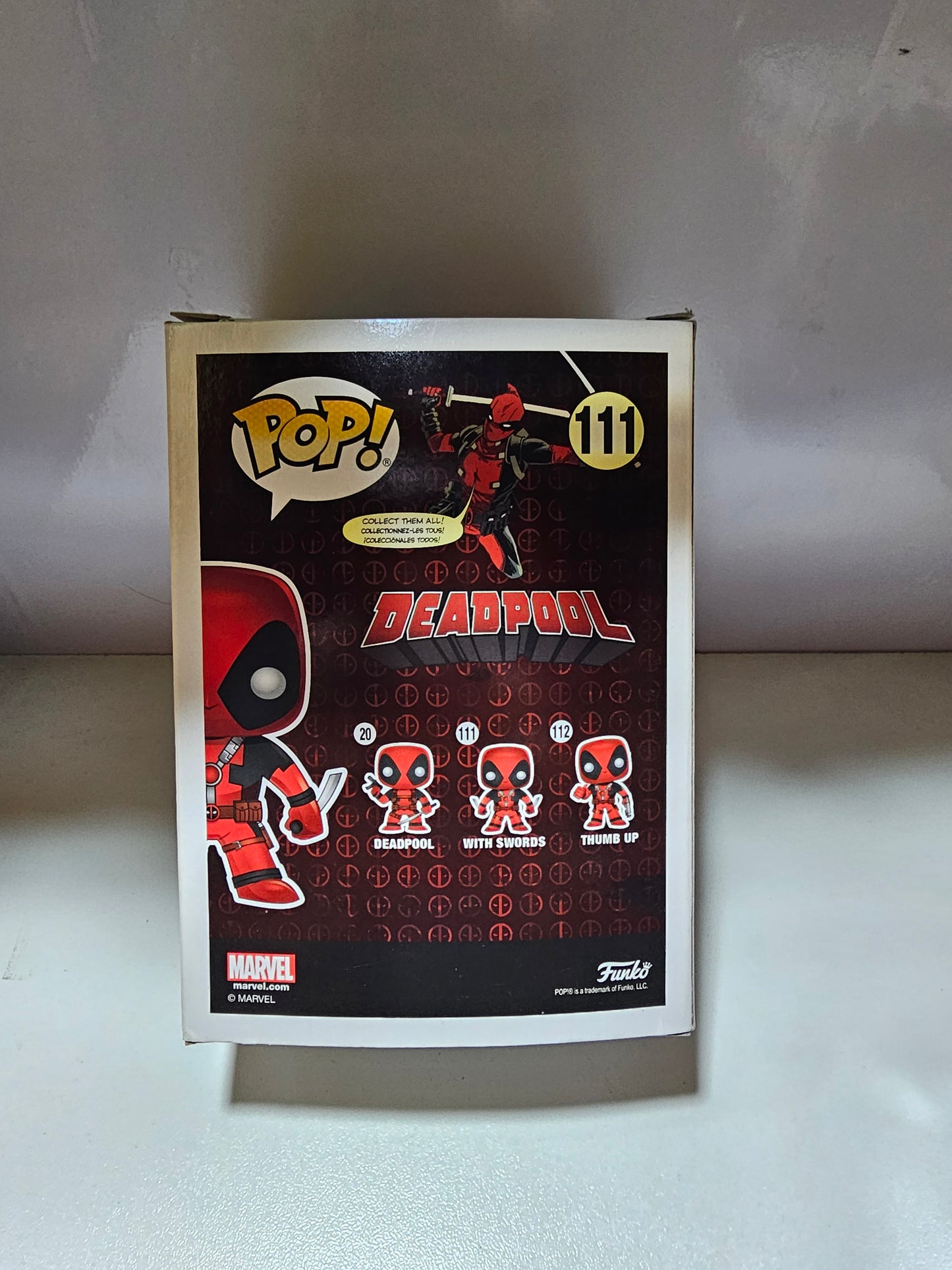 Funko Pop Marvel DeadPool 111 (La Caja puede no estar perfecta ver fotos)
