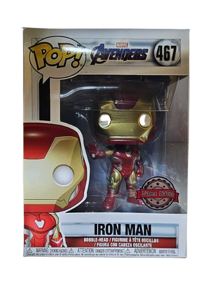 Funko Pop Marvel Avenger Iron Man 467 (La Caja puede tener algún defecto Outlet)