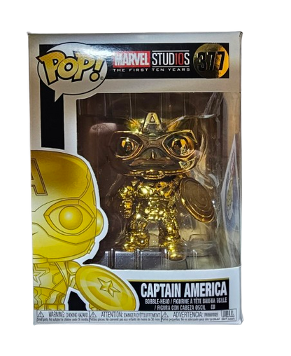Funko Pop Marvel Captain America 377 (La Caja puede tener algún defecto Outlet)