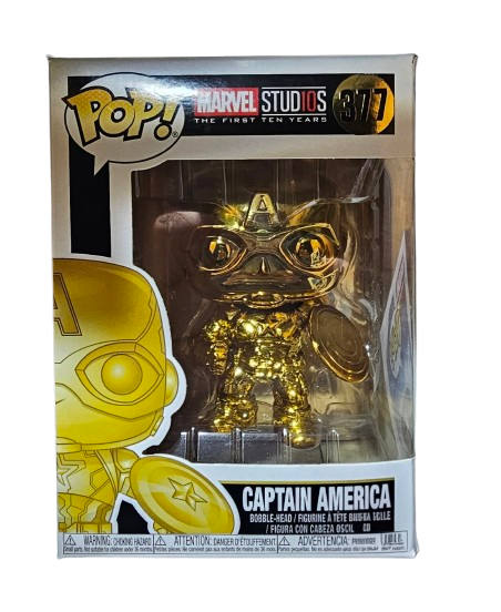 Funko Pop Marvel Captain America 377 (La Caja puede tener algún defecto Outlet)