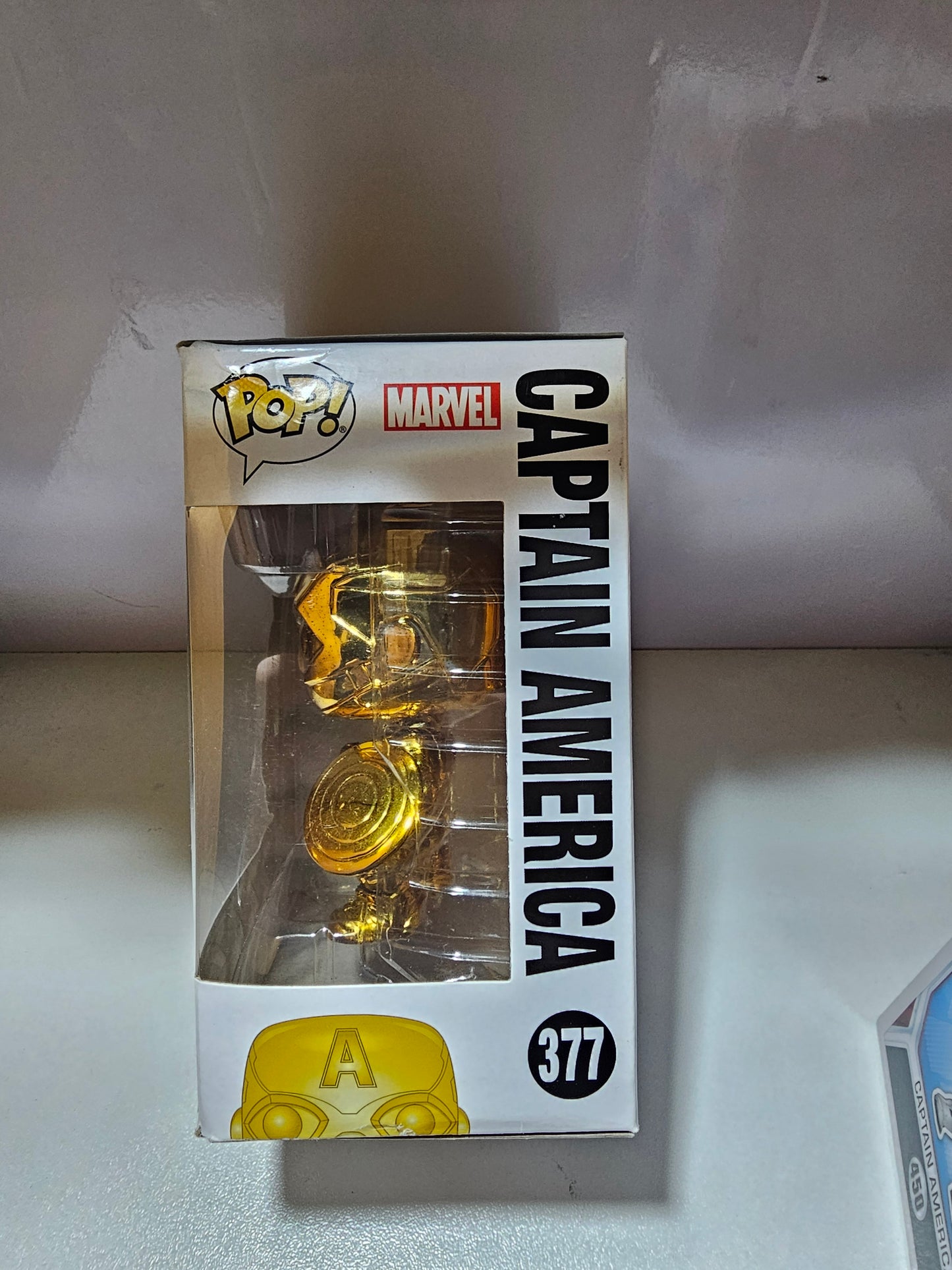 Funko Pop Marvel Captain America 377 (La Caja puede tener algún defecto Outlet)