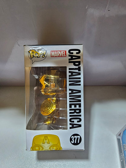 Funko Pop Marvel Captain America 377 (La Caja puede tener algún defecto Outlet)