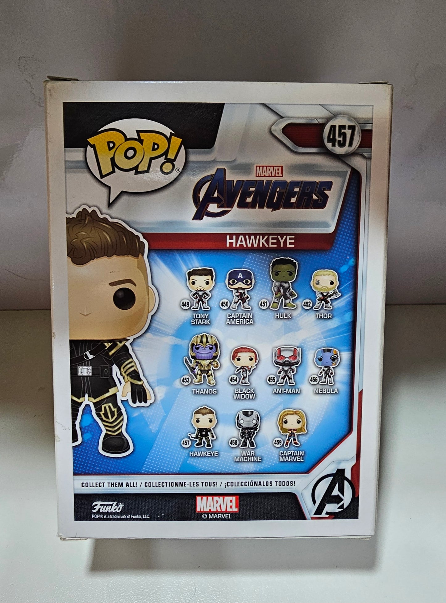 Funko Pop Marvel Hawkeye 457  (La Caja puede no estar perfecta ver fotos)