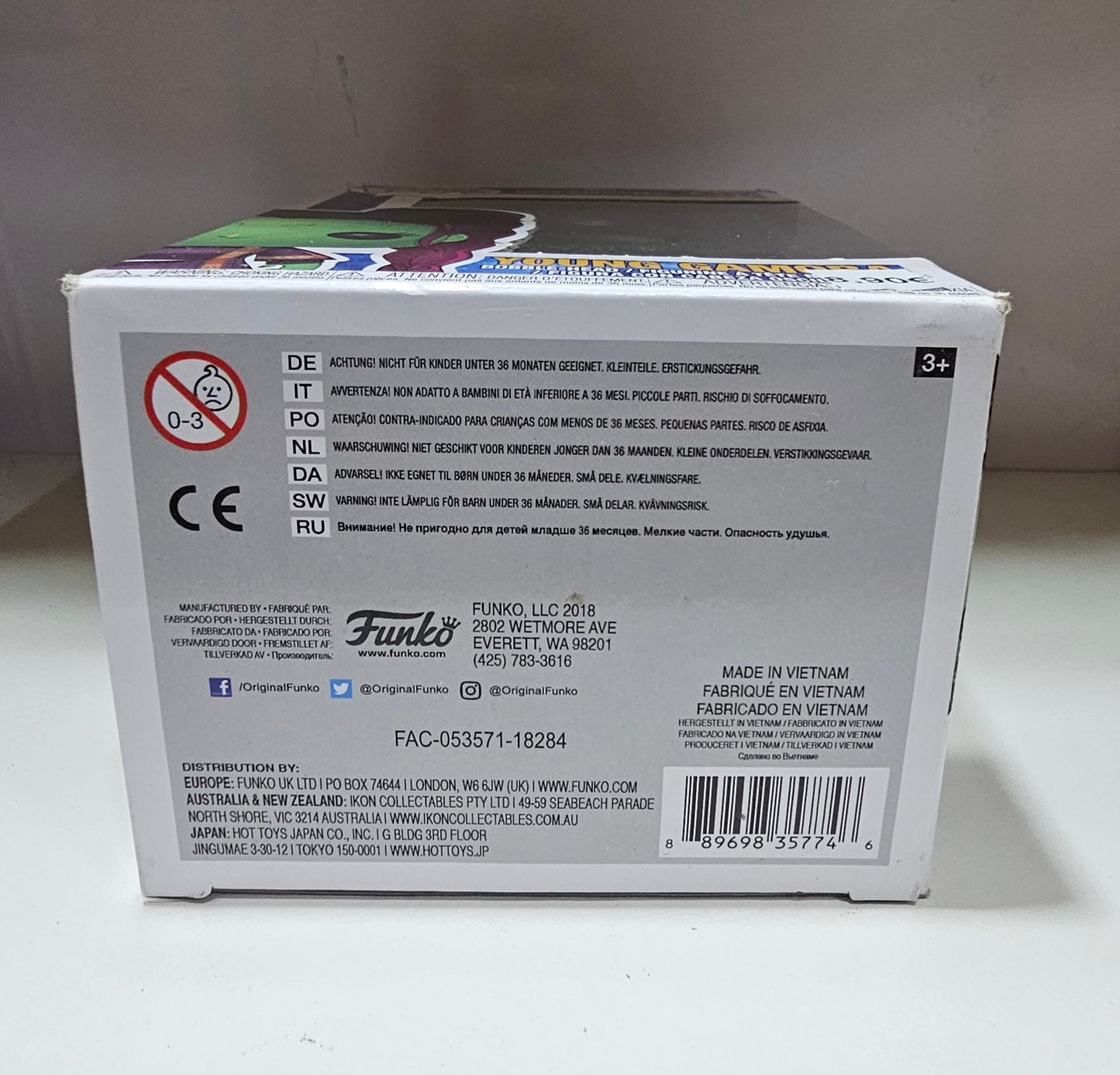 Funko Pop Marvel The Galaxy Guardians Joung Gamora 417  (La Caja puede no estar perfecta ver fotos)