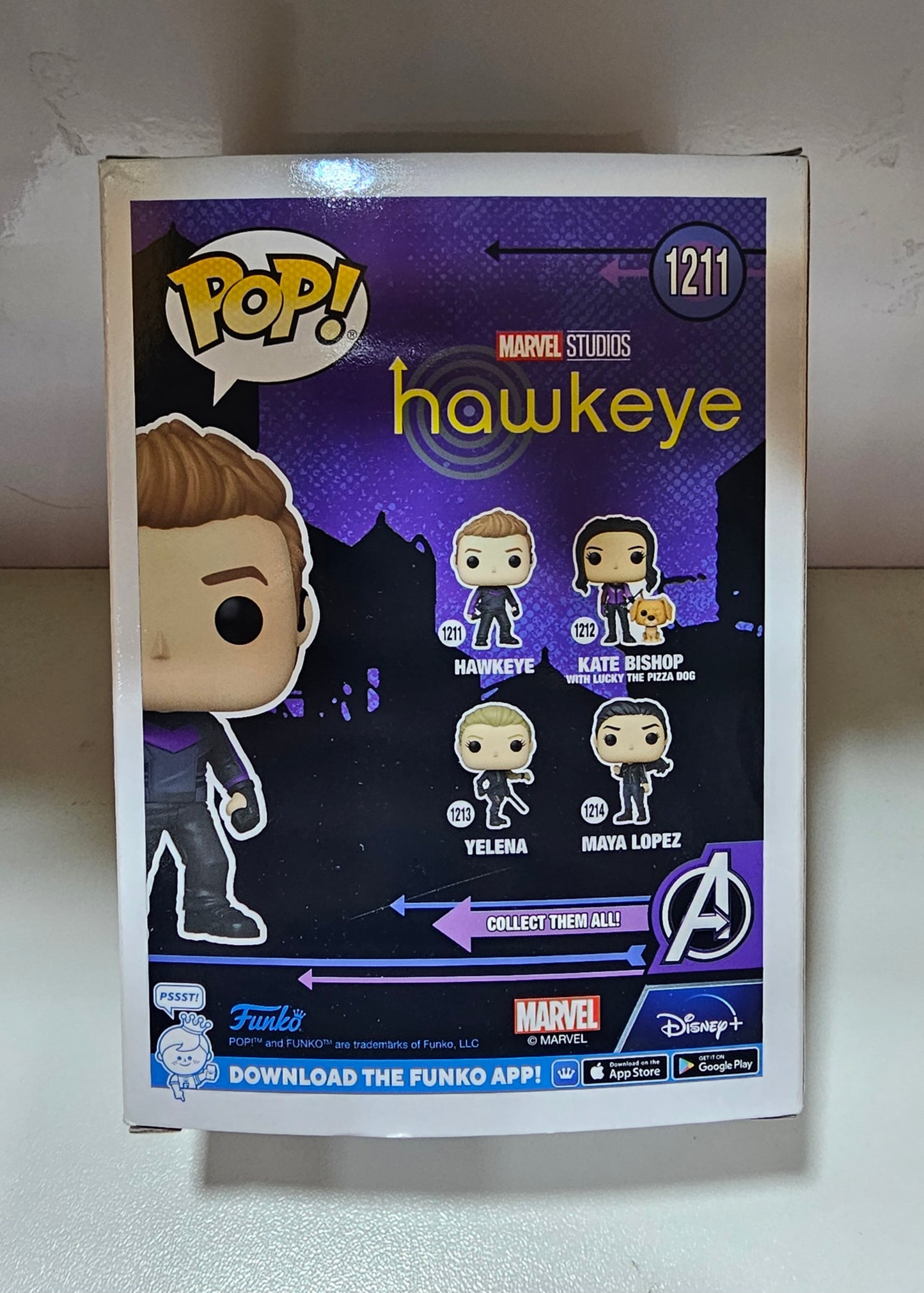 Funko Pop Marvel Hawkey Ojo de Halcón 1211  (La Caja puede no estar perfecta ver fotos)