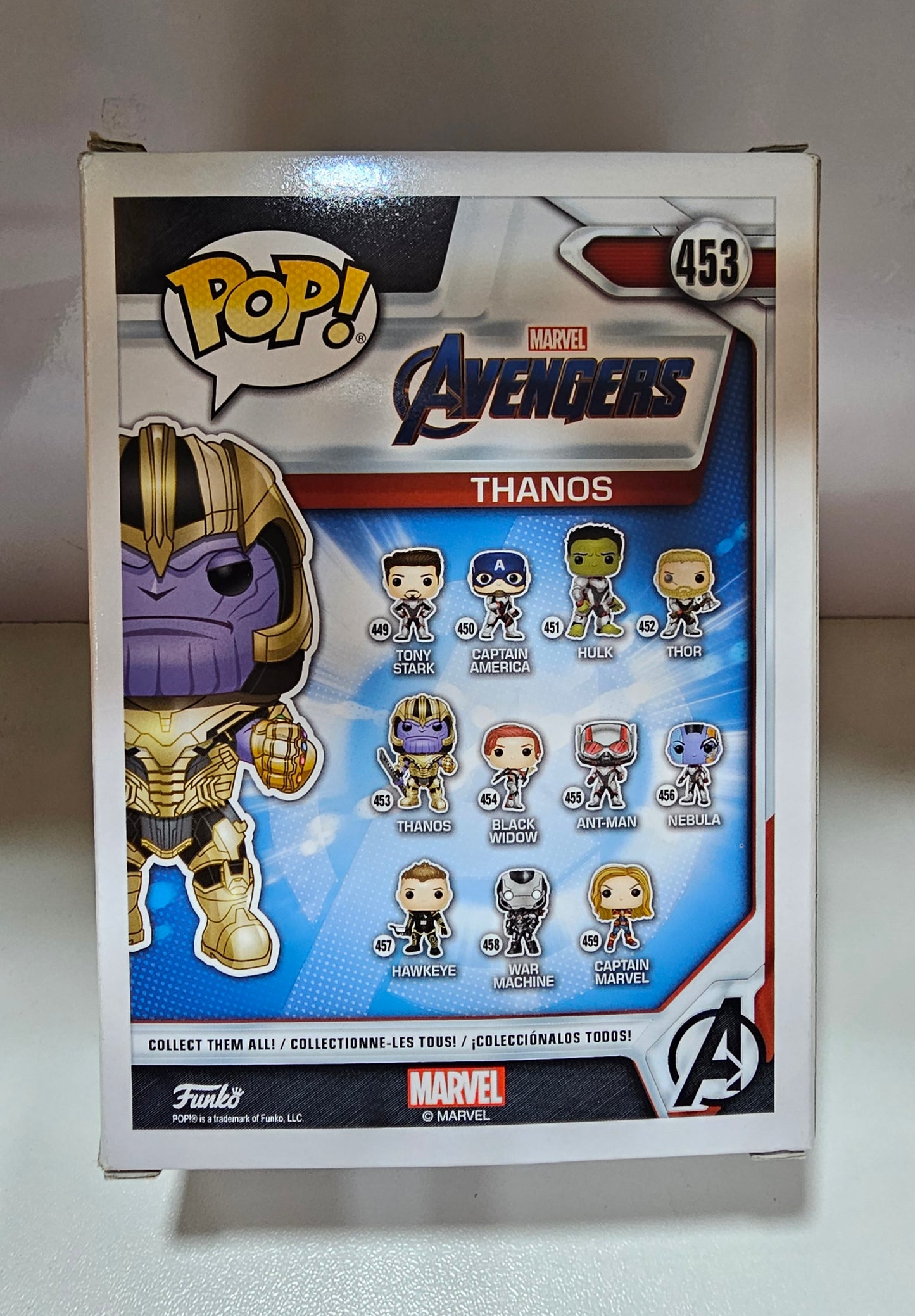 Funko Pop Marvel Avengers Thanos 453  (La Caja puede no estar perfecta ver fotos)