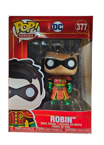 Funko Pop DC Comics Robin 377  (La Caja puede no estar perfecta ver fotos)