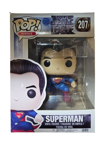 Funko Pop DC Comics Superman 207 Justice League (La Caja puede no estar perfecta ver fotos)
