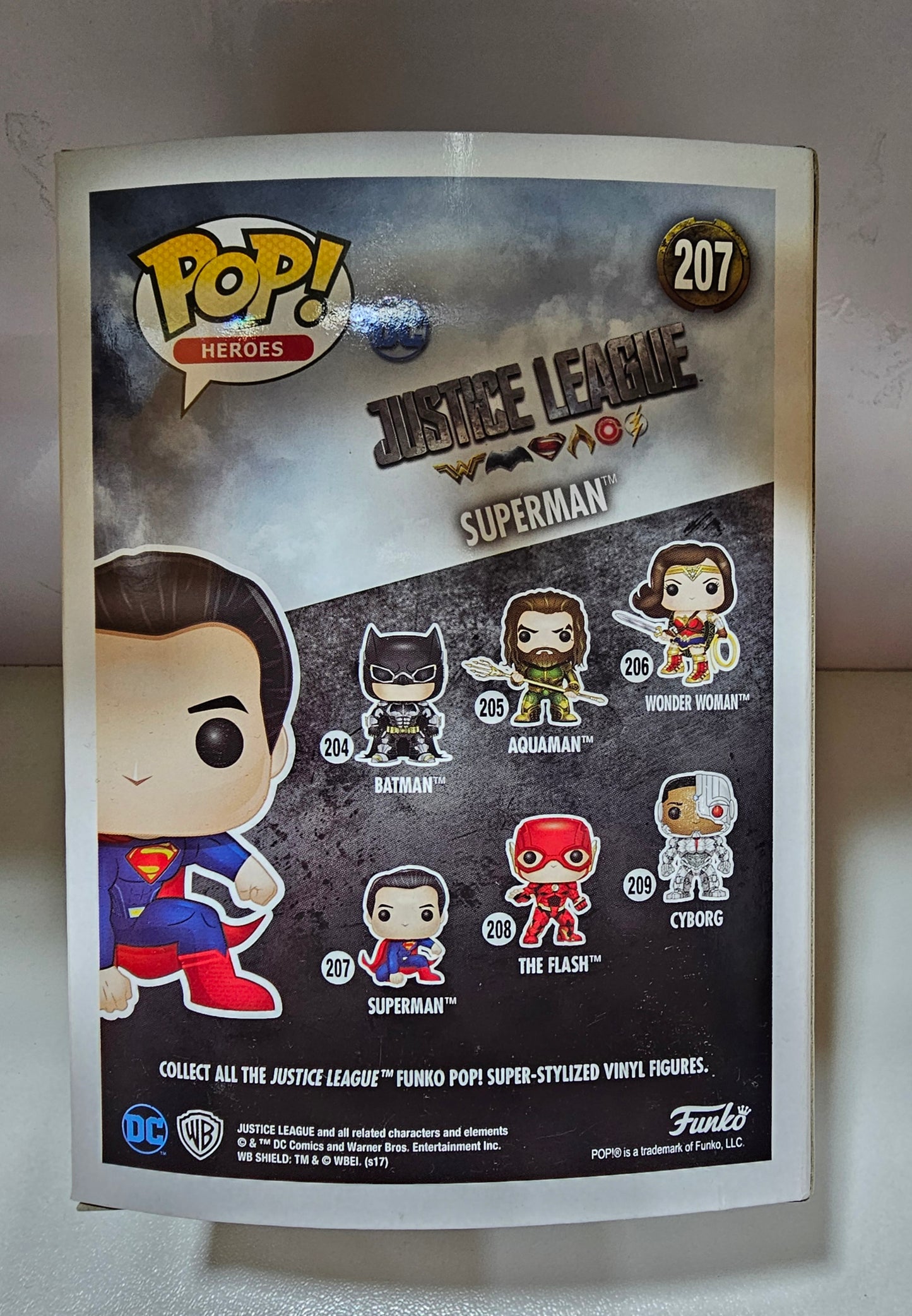 Funko Pop DC Comics Superman 207 Justice League (La Caja puede no estar perfecta ver fotos)