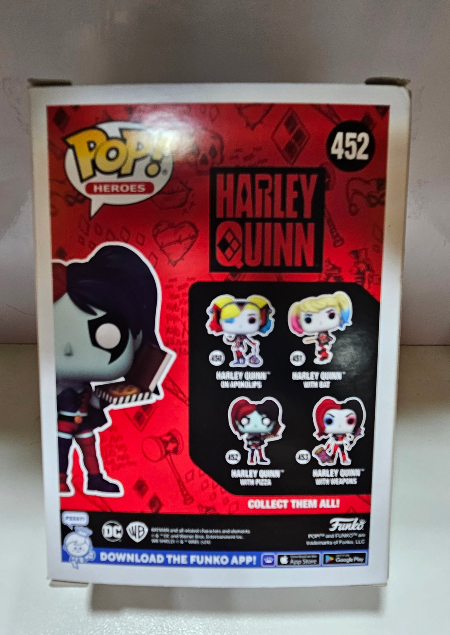 Funko Pop DC Comics Harley Quinn Con Pizza 452 (La Caja puede no estar perfecta ver fotos)
