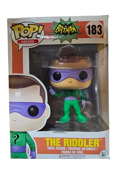 Funko Pop DC Comics Batman The Riddler 183  (La Caja puede no estar perfecta ver fotos)
