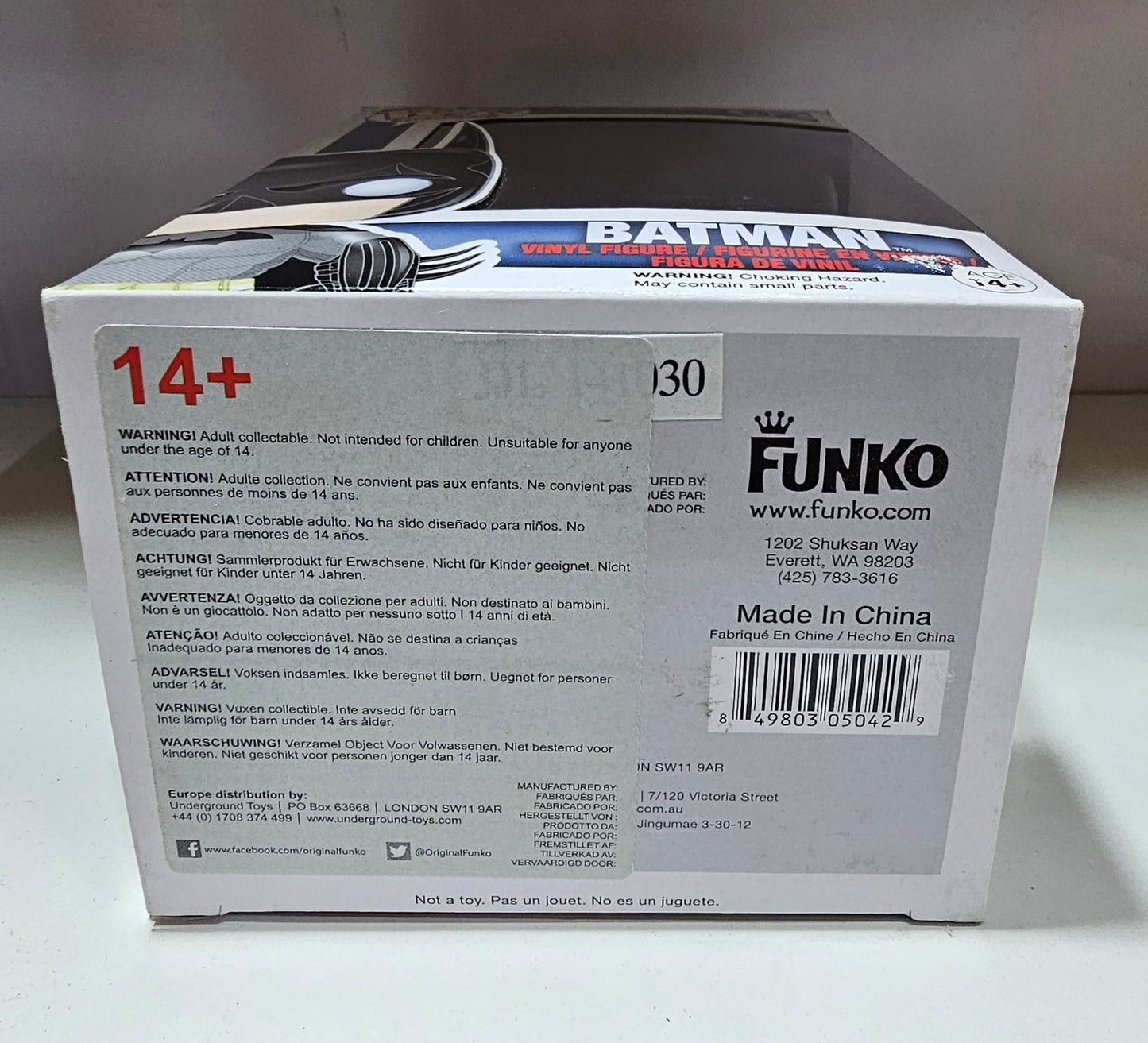 Funko Pop DC Comics Batman 52  (La Caja puede no estar perfecta ver fotos)