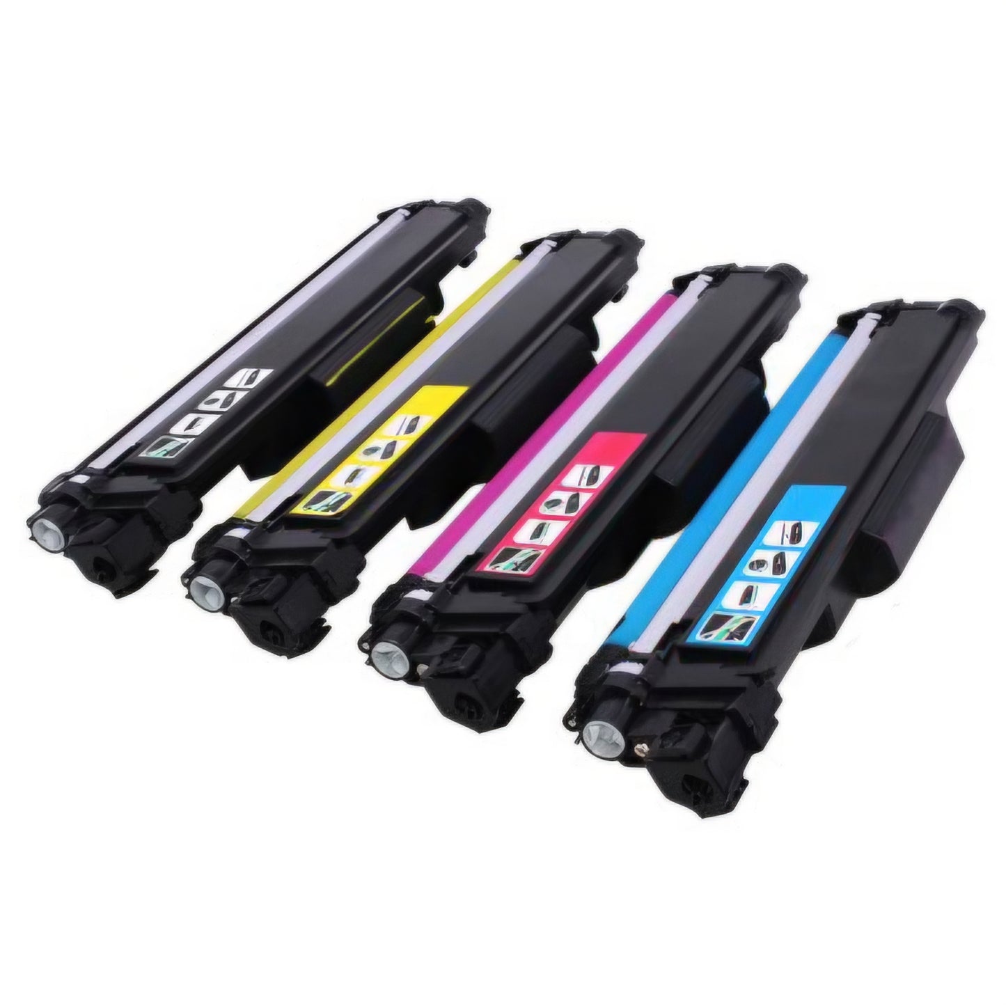 4 Toner TN247 / TN243 Colores 1 Negro 1 Amarillo 1 Cyan 1 Magenta Para Impresora Brother