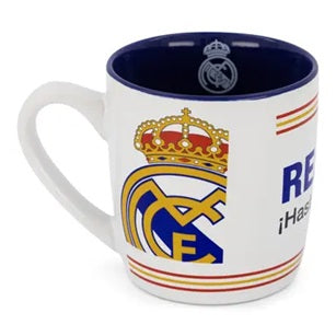 Taza Cerámica 380ml 33cl Blanca/Azul Hasta El Final Real Madrid