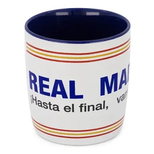 Taza Cerámica 380ml 33cl Blanca/Azul Hasta El Final Real Madrid