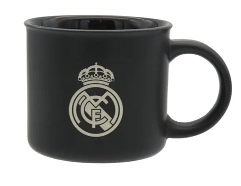 Taza Cerámica 430ml 43ml Negra Real Madrid
