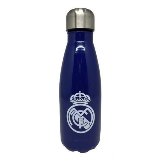 Botella, Cantimplora Azul del Real Madrid en Acero Inox 550ml  55cl Licencia Oficial