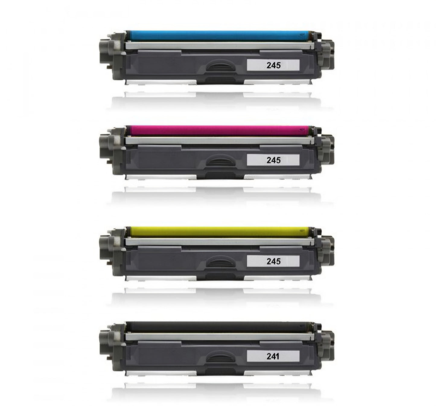 4 Toner TN241 / TN242 / TN245 / TN 246 Colores 1 Negro 1 Amarillo 1 Cyan 1 Magenta Para Impresora Brother